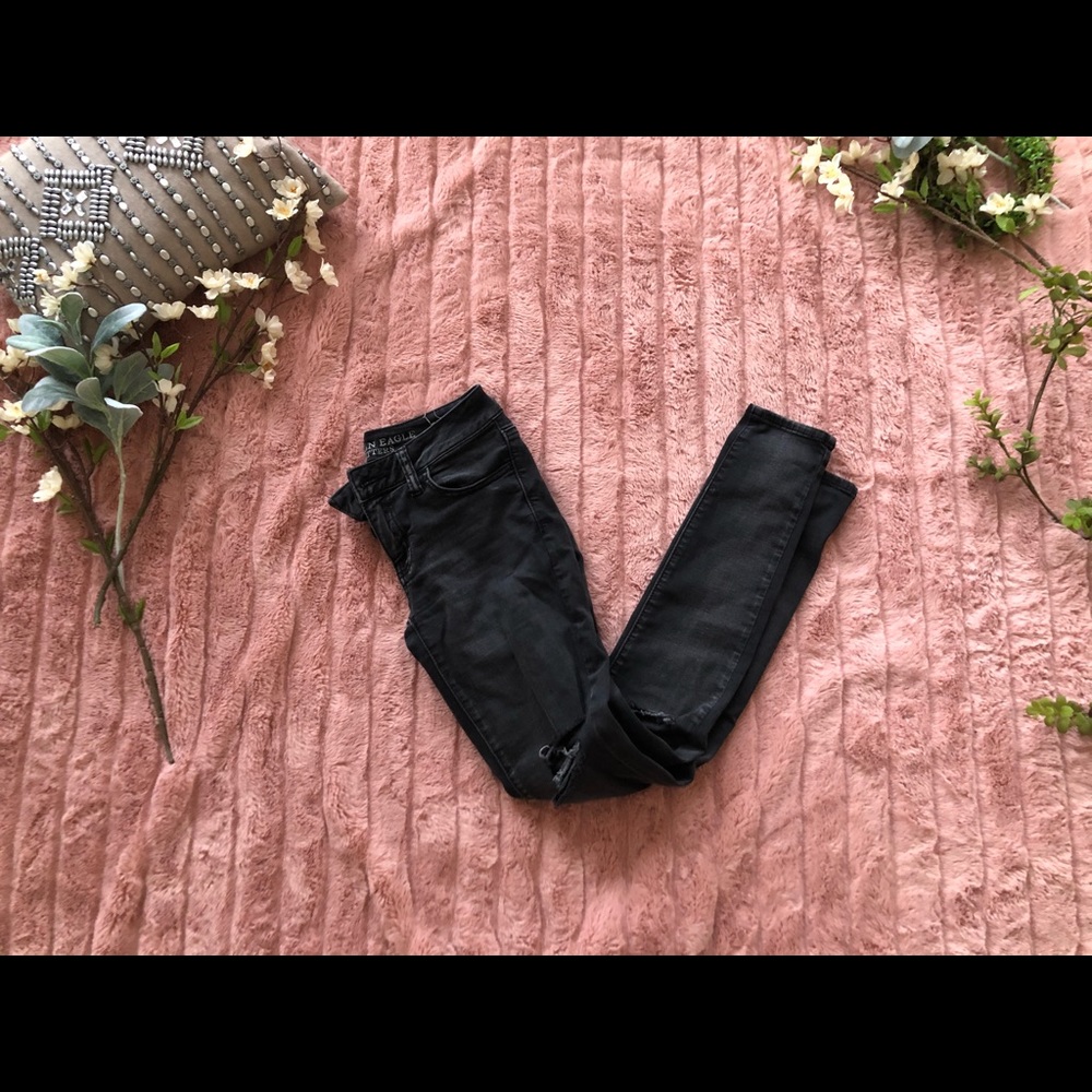 Distressed American Eagle Jeans
